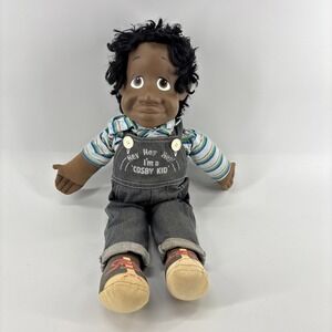 Vintage 1985 24" Remco Bill Cosby's Fat Albert & the Cosby Kids Little Bill Doll